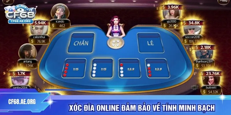 Xóc Đĩa online đảm bảo về tính minh bạch